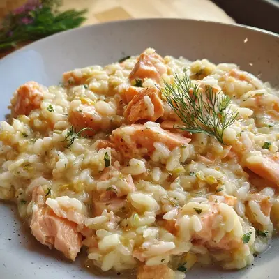 Cremiges Lachs Risotto: Einfaches italienisches Rezept