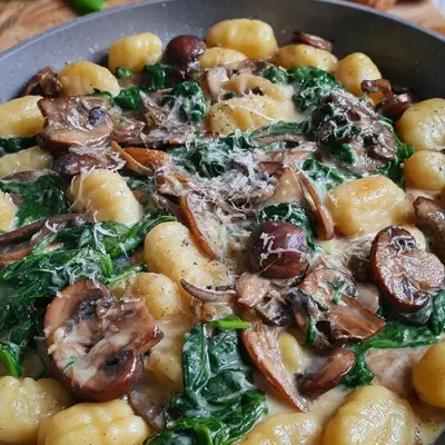 Gnocchi mit Pilzen & Spinat: Schnell & einfach zubereitet