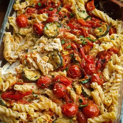 Mediterrane Feta Pasta aus dem Ofen Einfach & Lecker