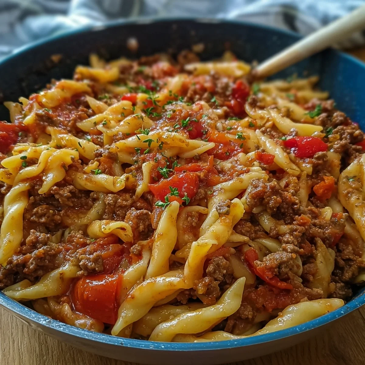 Nudel Hackfleisch Pfanne: Schnell & Lecker Rezept