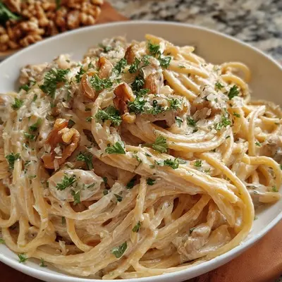 Nudeln in Walnuss Sauce: Schnell & Cremig genießen