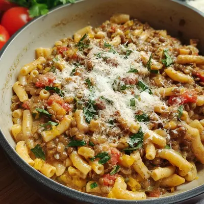 One Pot Pasta e Lenticchie: Italienisch & Herzhaft