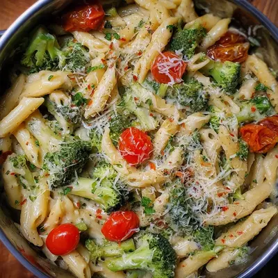 One Pot Vegetarische Pasta mit Brokkoli Schnell & Lecker