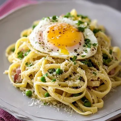 Pasta Pronto mit Pfefferbutter und Ei