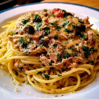 Schnelle Spaghetti mit Zitronen-Thunfischsoße