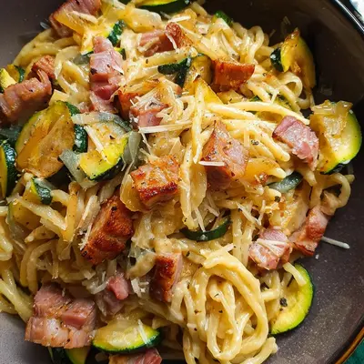 Schnelle Zucchini Truthahnspeck Pasta: Einfach & Lecker