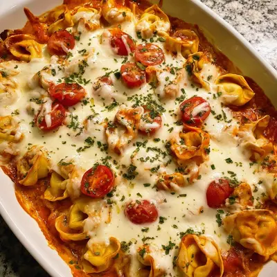 Tortellini Auflauf mit Tomate & Mozzarella: Schnell & Lecker