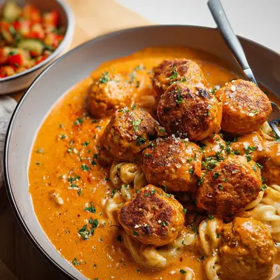Vegane Tofubällchen in Paprika-Rahmsauce: Familienrezept