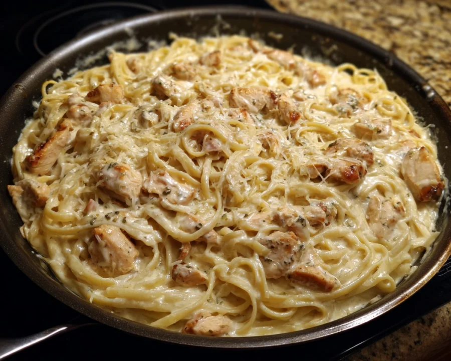 Cremige Chicken Alfredo Pasta: Schnell & Lecker zubereitet