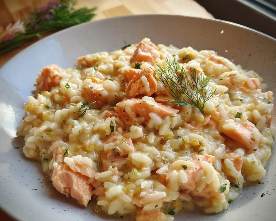 Cremiges Lachs Risotto: Einfaches italienisches Rezept