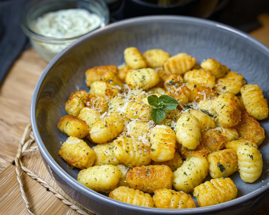 Knusprige Gnocchi aus der Heißluftfritteuse in 15 Minuten