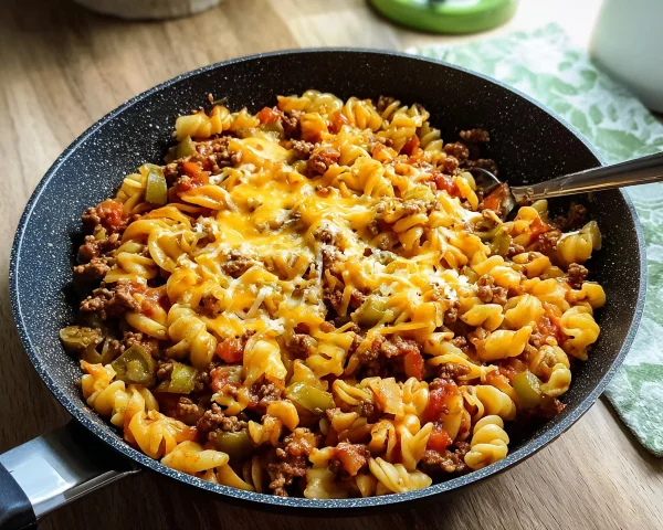 Cheeseburger-Pfanne: Schnelles Familienessen