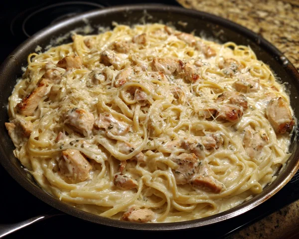 Cremige Chicken Alfredo Pasta: Schnell & Lecker zubereitet
