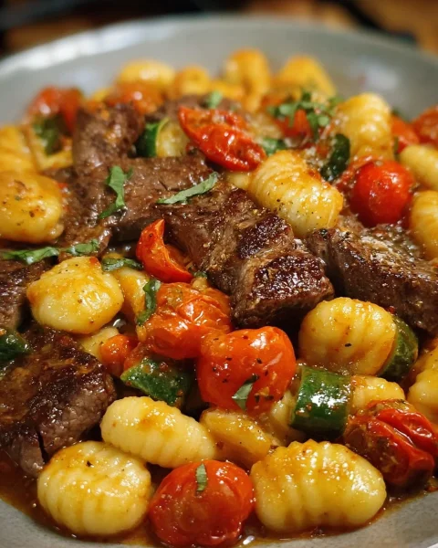 Gnocchi mit Rinderfilet & Kirschtomaten Rezept