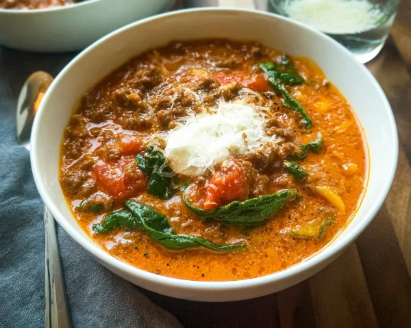 Low Carb Lasagne Suppe: Schnelles & Einfaches Rezept