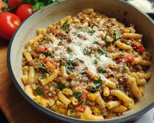 One Pot Pasta e Lenticchie: Italienisch & Herzhaft