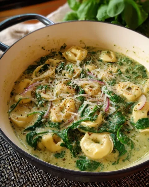One Pot Spinat-Tortellini: Vegetarisch & Schnell