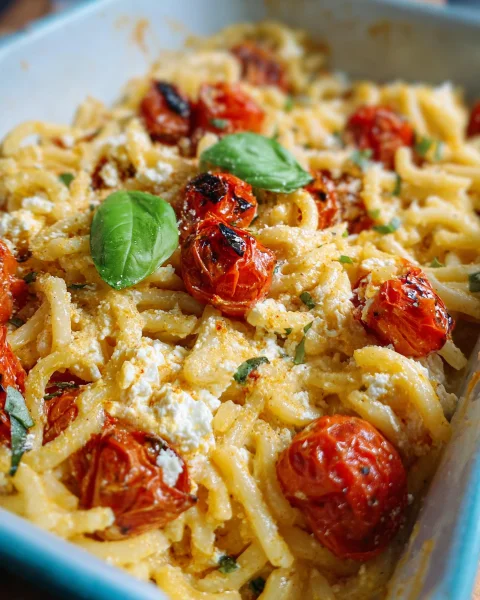 Schnelle Gebackene Feta Pasta: Cremig & Einfach