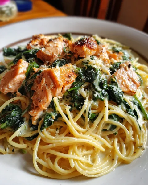 Schnelle Spinat-Lachs-Pasta: In 15 Minuten fertig!