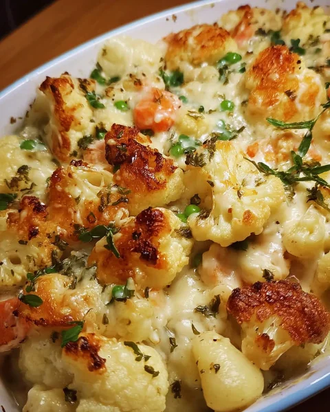Schneller Blumenkohl-Gnocchi-Auflauf vegetarisch