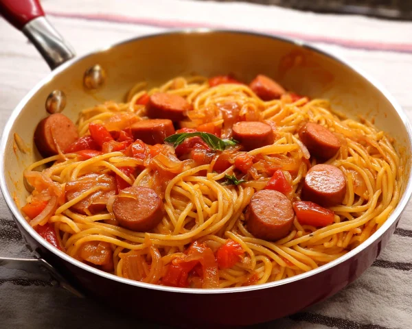 Spaghetti mit Würstchen: Kinderleichtes Familienrezept