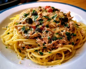 Zitronen-Thunfisch Spaghetti